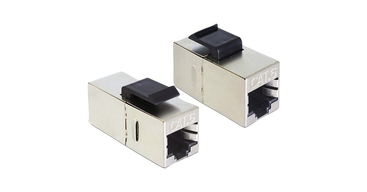 DeLOCKKeystone Mod RJ45 female > RJ45 female Cat.6 comp. keystone module