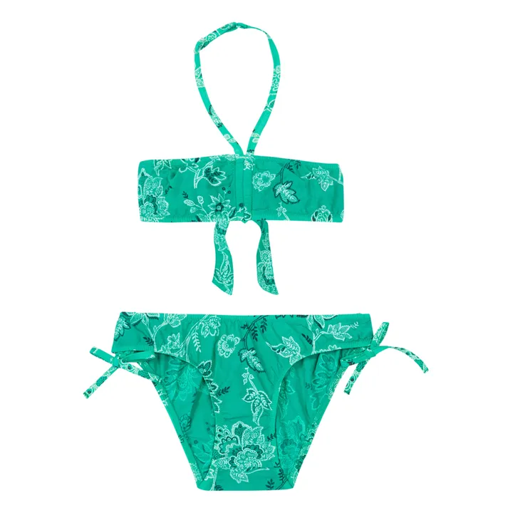 Sunchild Maillot de Bain 2 pièces Imprimé Marathi | Vert Menthe