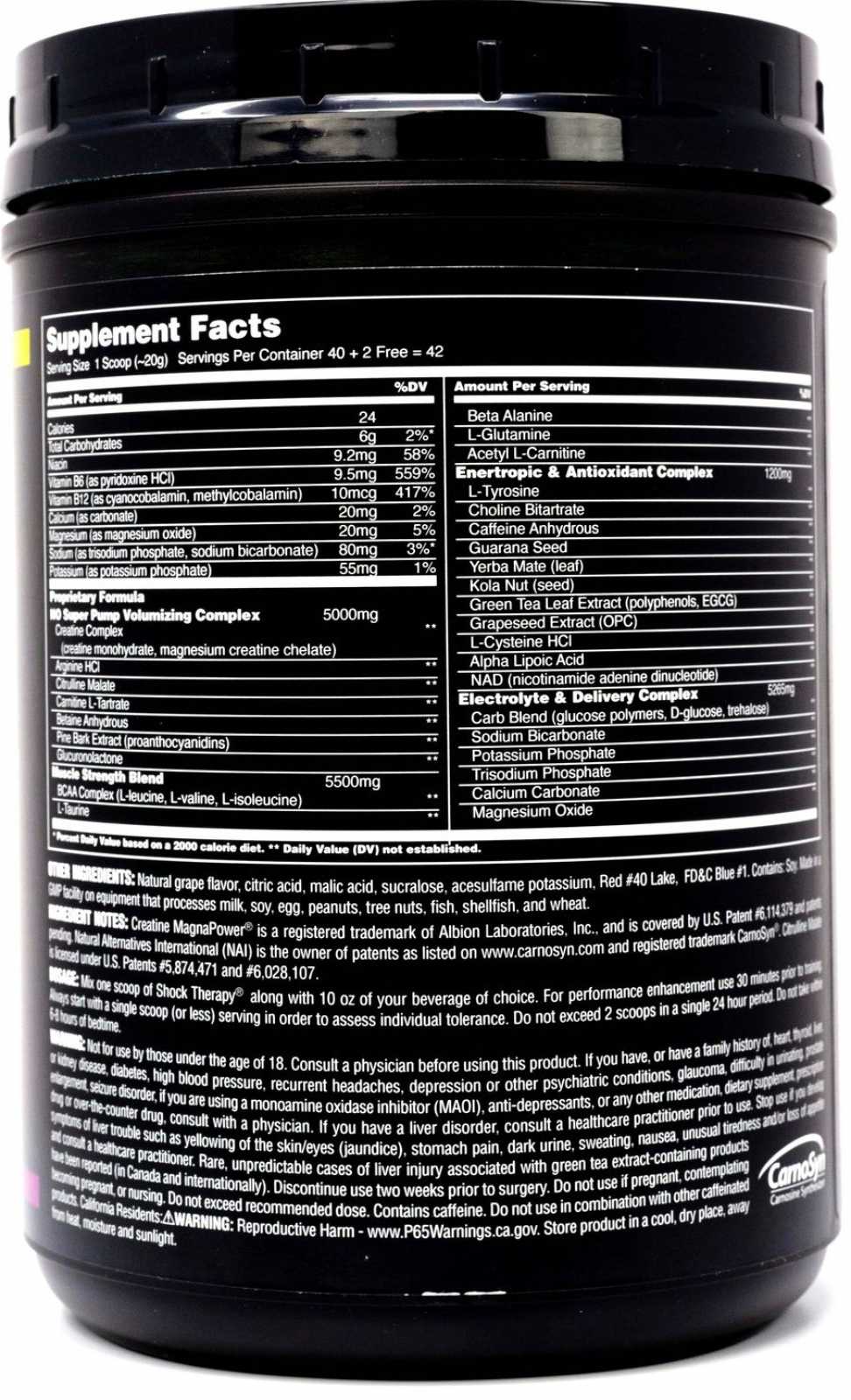 Terapia de Choque Nutricional Universal 840 g