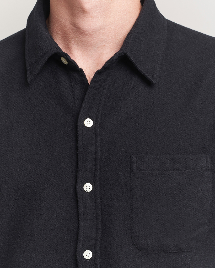 Colorful Standard Organic Flannel Shirt Deep Black