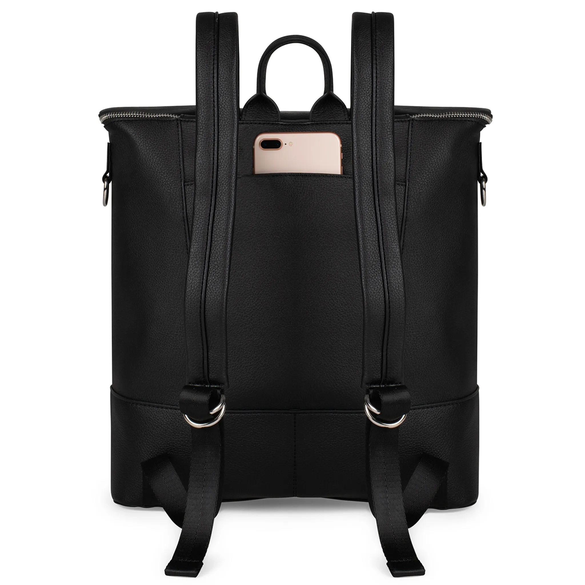 Lambert Sac à Couches à Dos Mia + Tapis - Noir