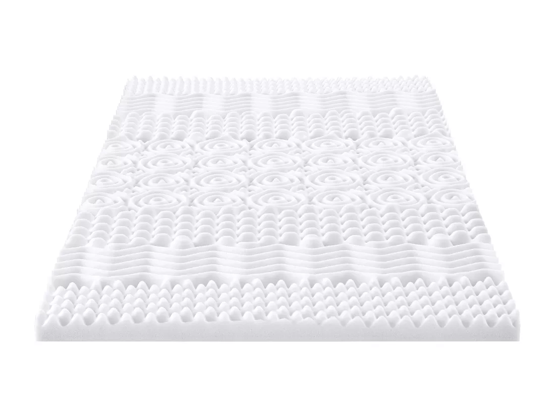 Surmatelas 160 x 200 cm mémoire de forme 7 zones ép.5cm - ARTISSA de YSMÉE
