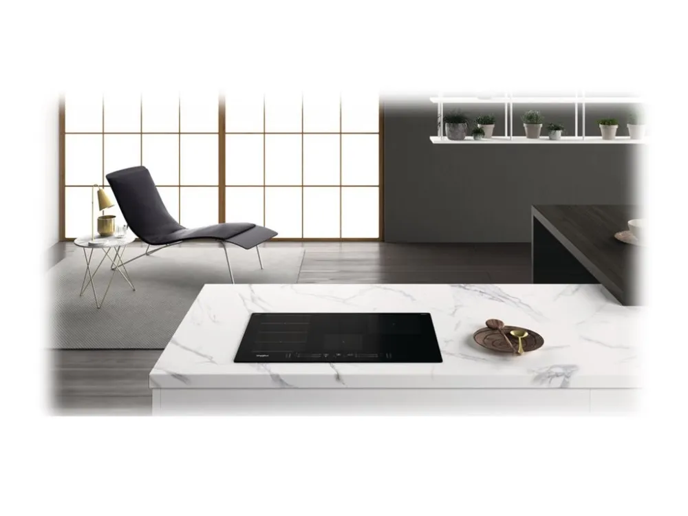 Whirlpool WF S0377 NE/IXL - Induktions kogeplade - 4 plader - Niche - bredde: 75 cm - dybde: 48 cm - sort