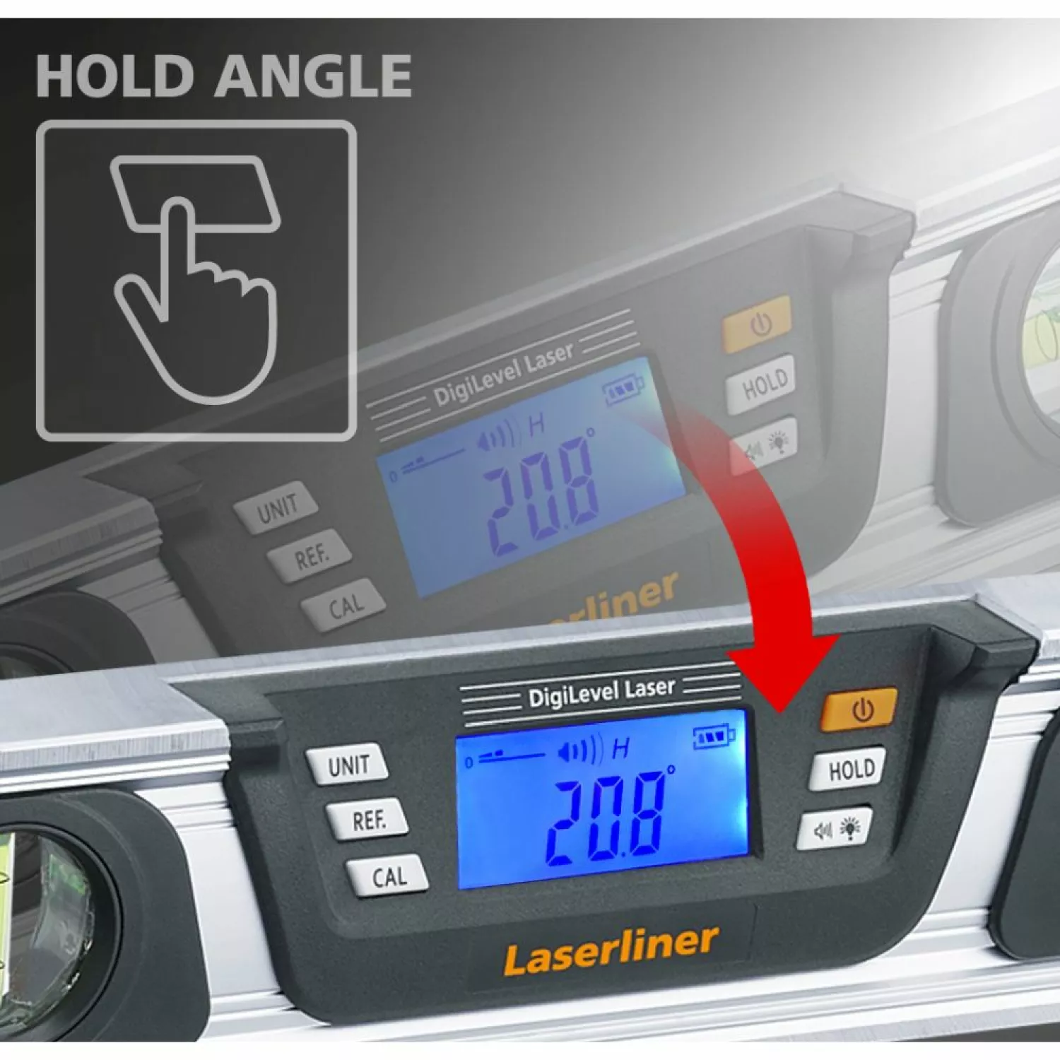 Laserliner DigiLevel-Laser G80 Digitale Elektronische waterpas - groene laser - 800mm