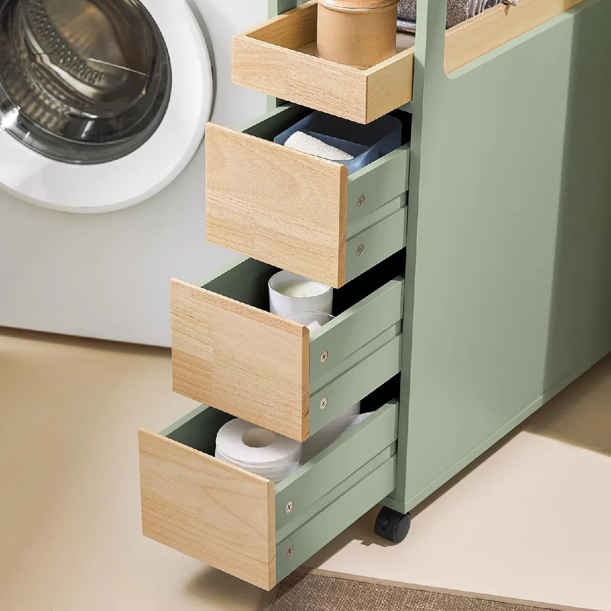 SoBuy BZR54-GR Meuble Rangement Salle de Bain
