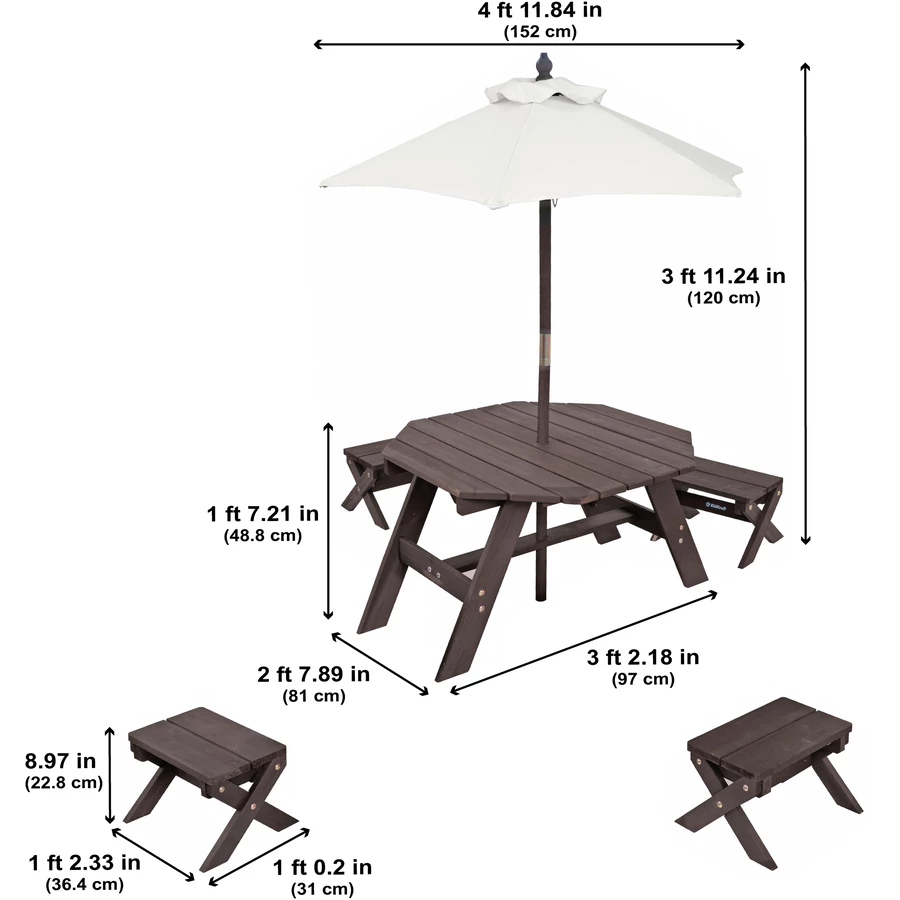 Kidkraft®Oktagon Kinder Gartentischset