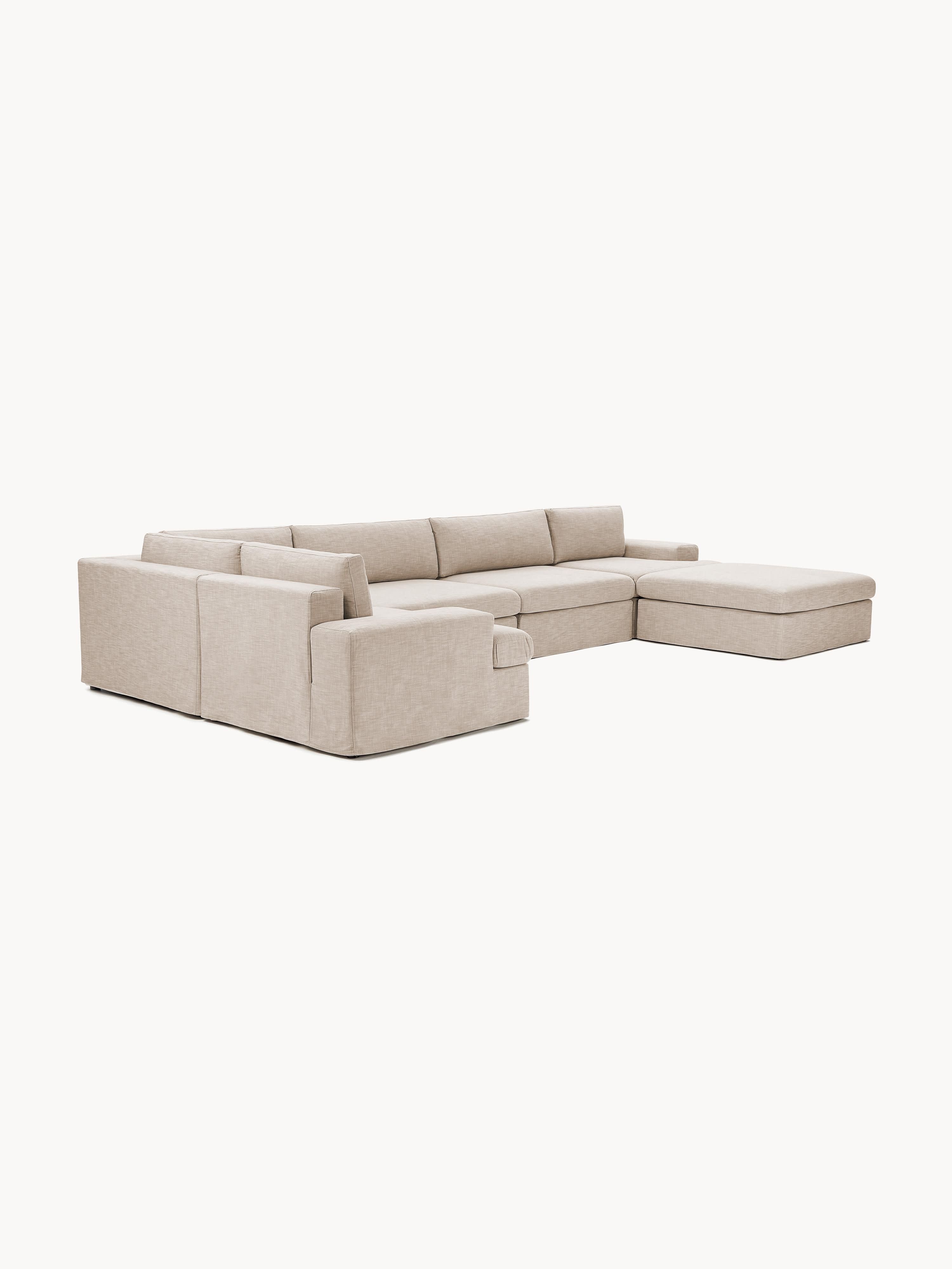 Modulaire U-bank Russell met afneembaar hoezen
