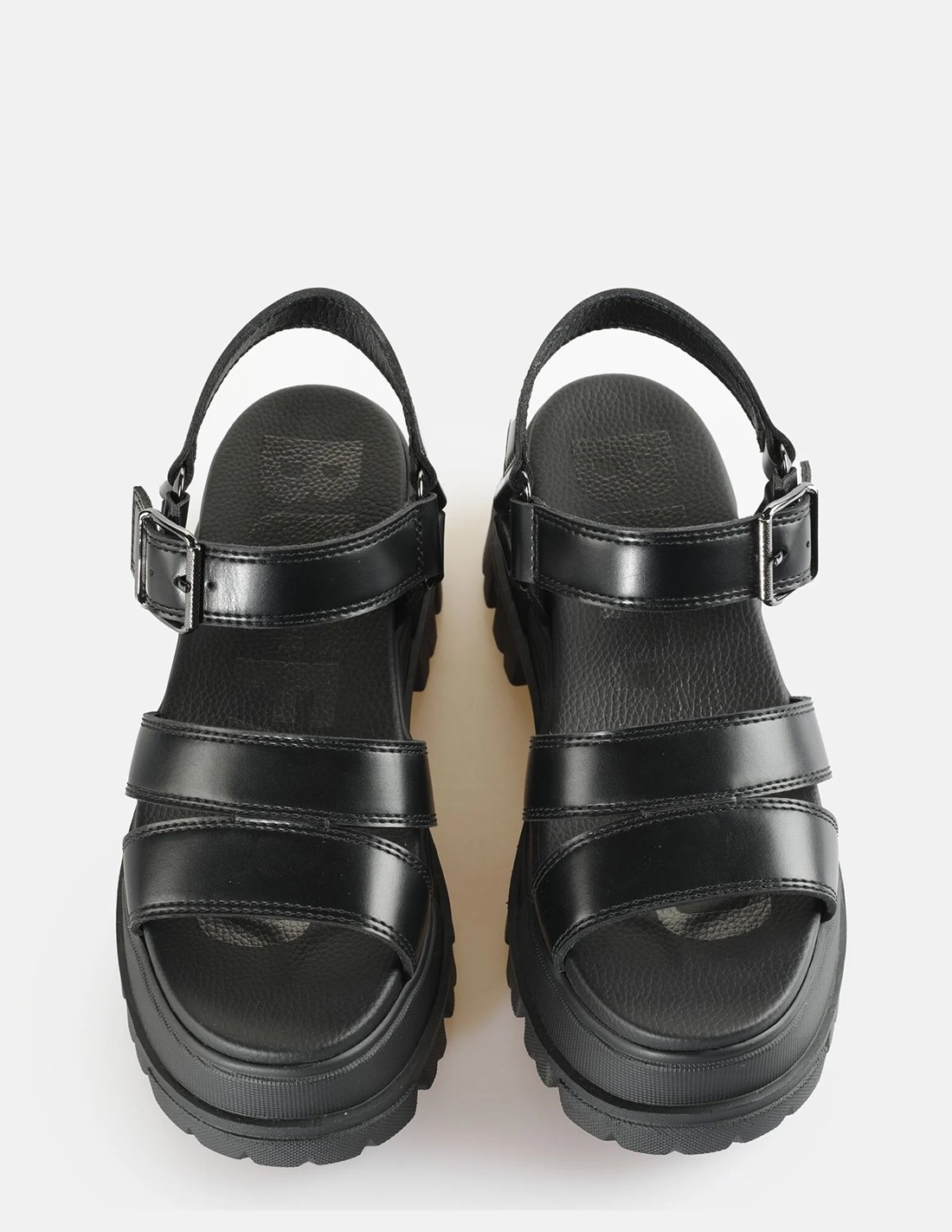buffalo Sandales femme compensées aspha ts sandal noir