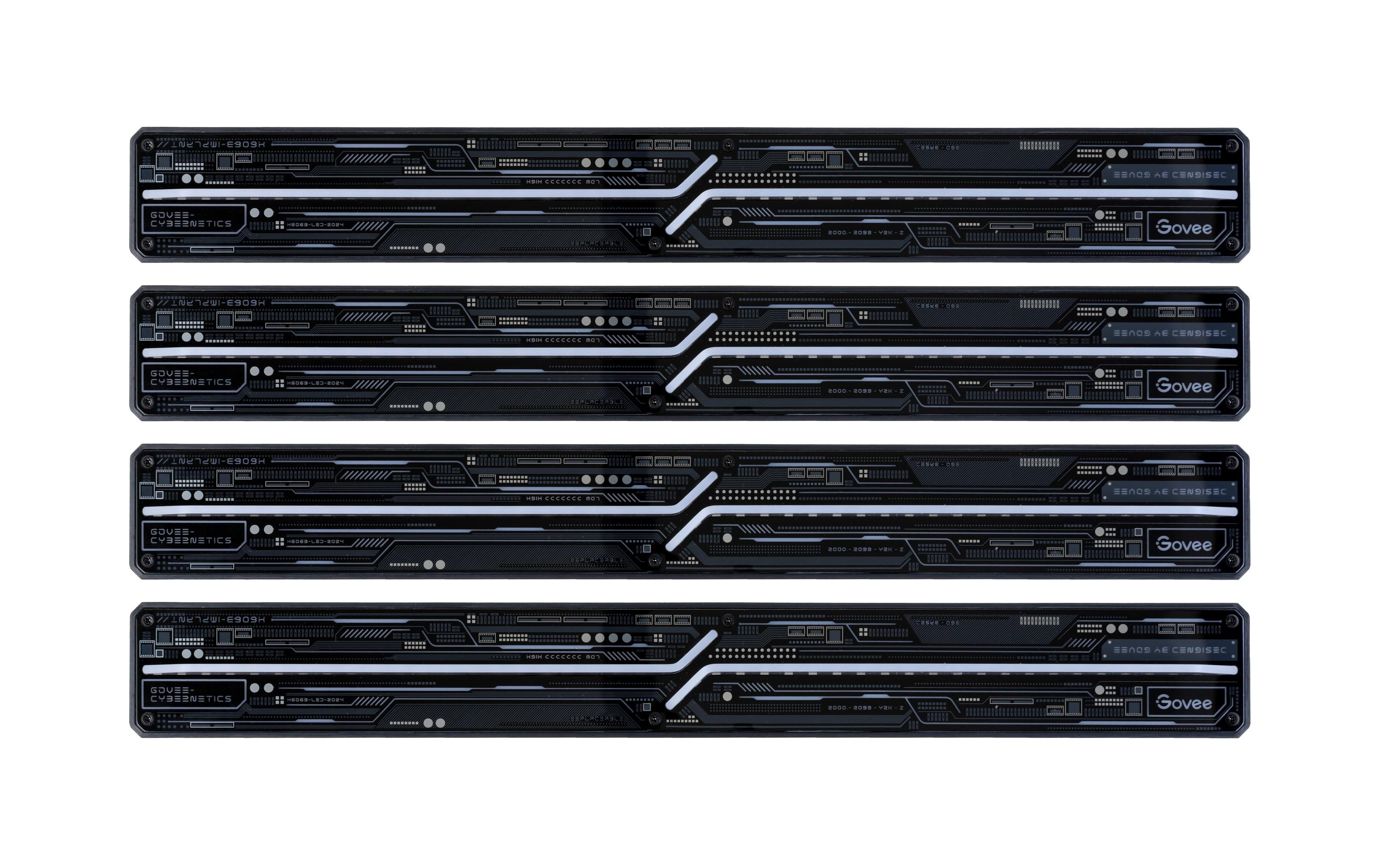 Gaming Wandleuchte, RGBIC, WiFi + BT + MatterLED-Wandleuchte