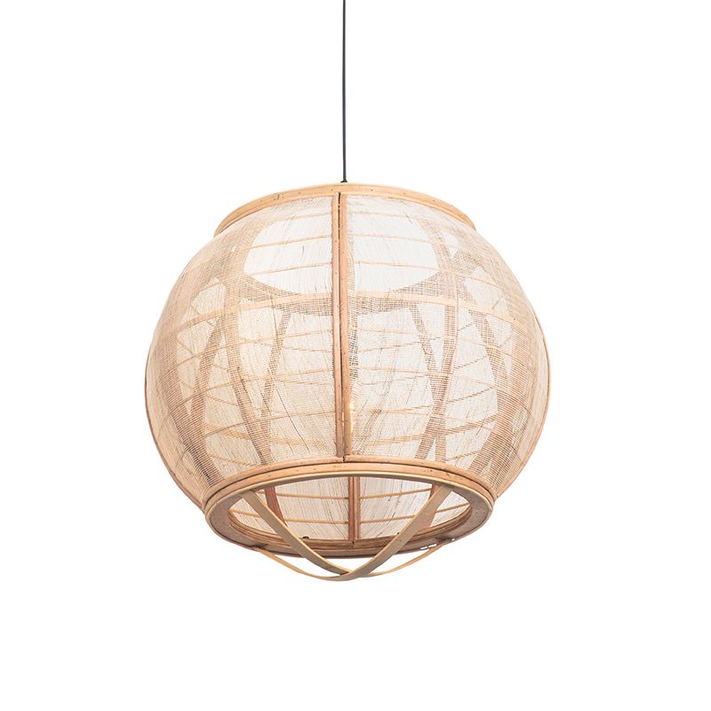 Smart hanglamp bruin 58 cm incl. Wifi G95 - Pascal