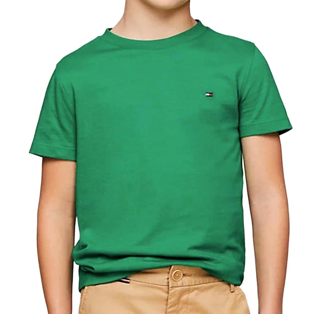 Tommy Hilfiger T-shirt Vert Junior Tommy Hilfiger Essential Cotton