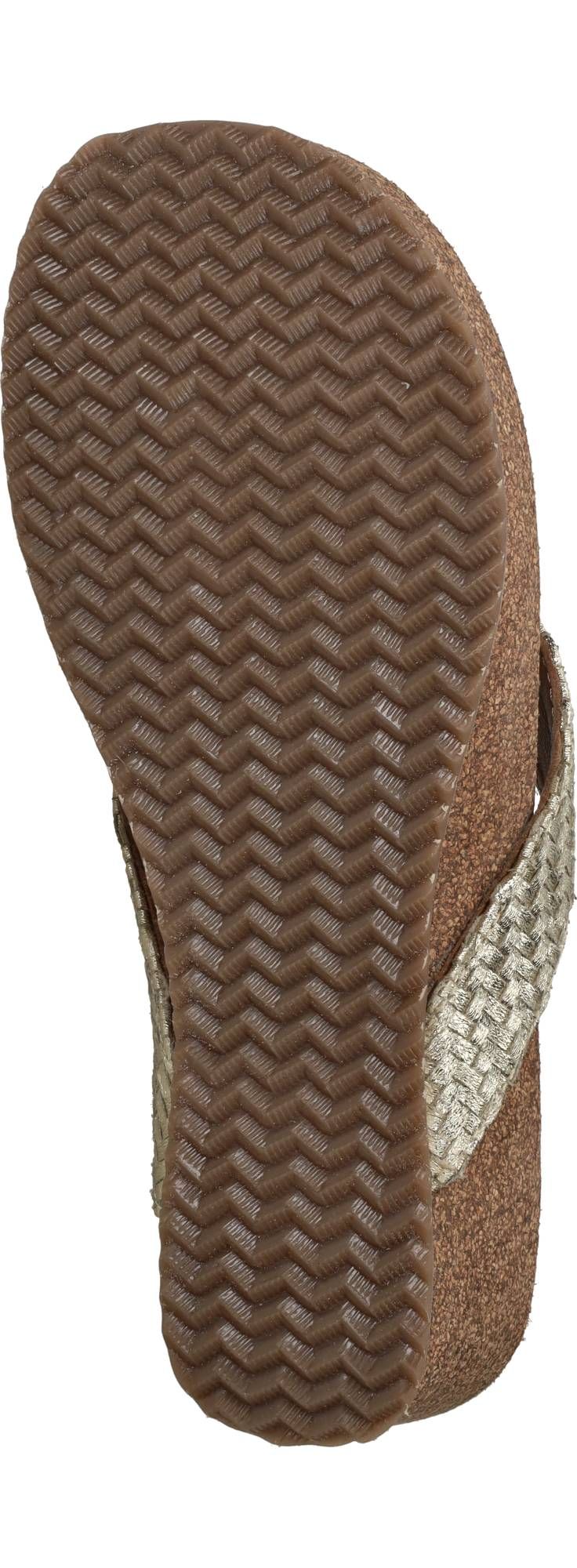 Lazamani Leia Tjoe Wedge Slippers Goud Dames