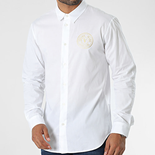 Chemise Manches Longues Emblem 75GALYS2 Blanc