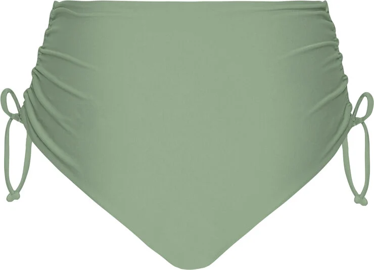 Cartel Copenhagen Wanita højtaljet justerbar bikini underdel Army