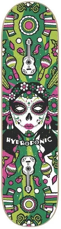 Hydroponic Mexican Skull 2.0 Skateboard Deck | SkatePro