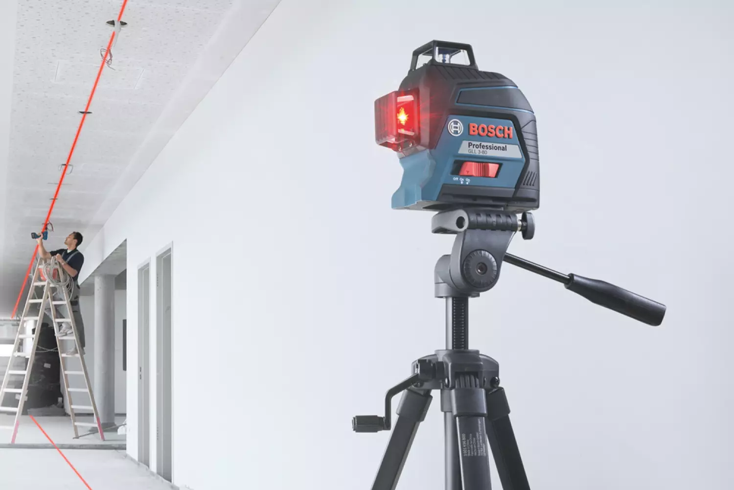 Bosch GLL 3-80 Kruislijnlaser in koffer - 40m
