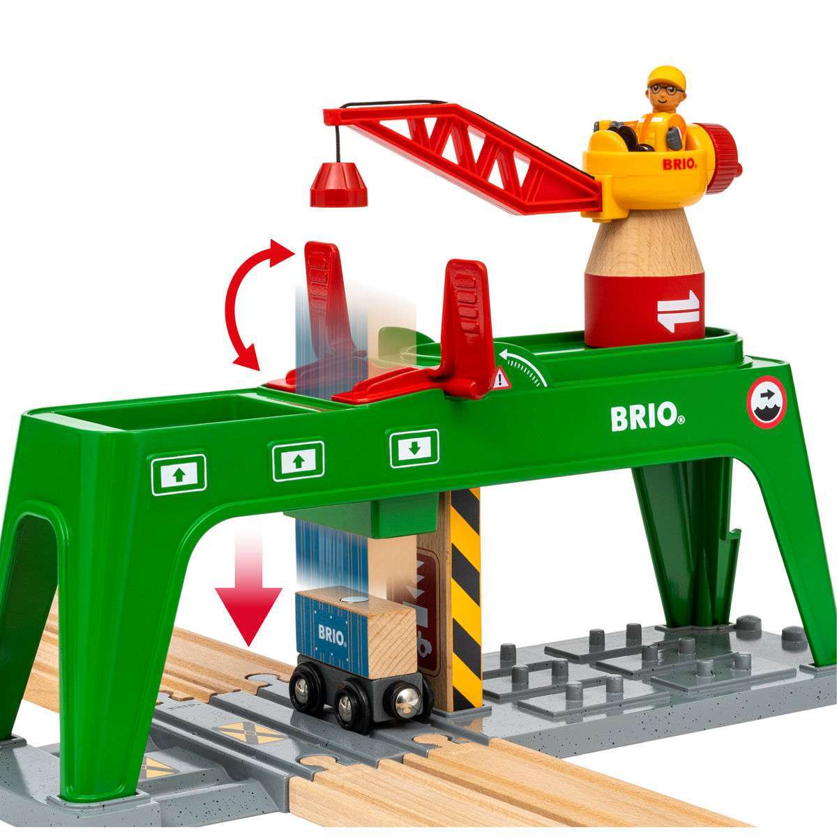 BRIO Spiel Bahn Verlade-Terminal