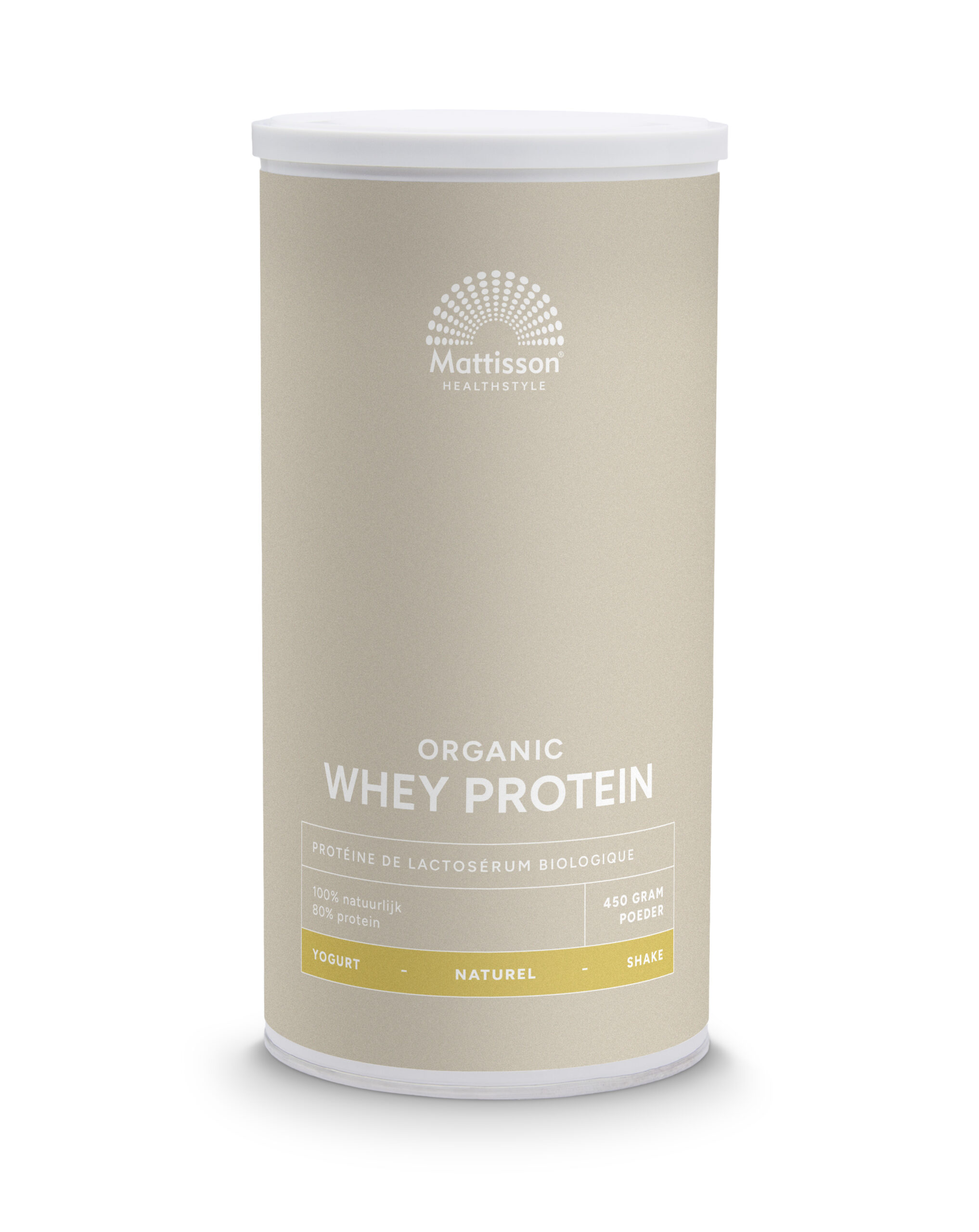 Mattisson Wei Whey Proteine Naturel 80% Bio (450 gr)