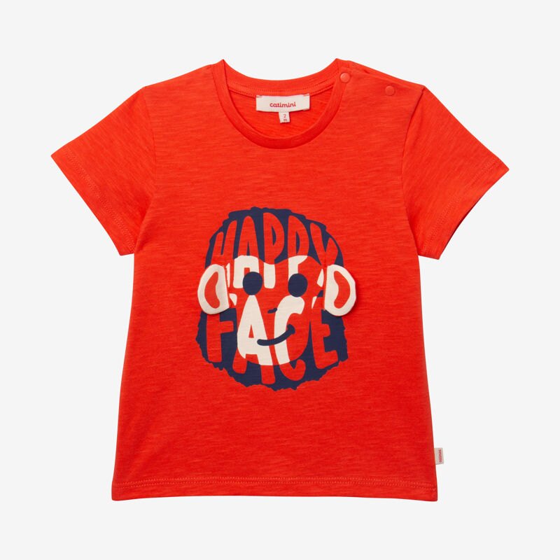 T-shirt bébé garçon singe orange Catimini Orange