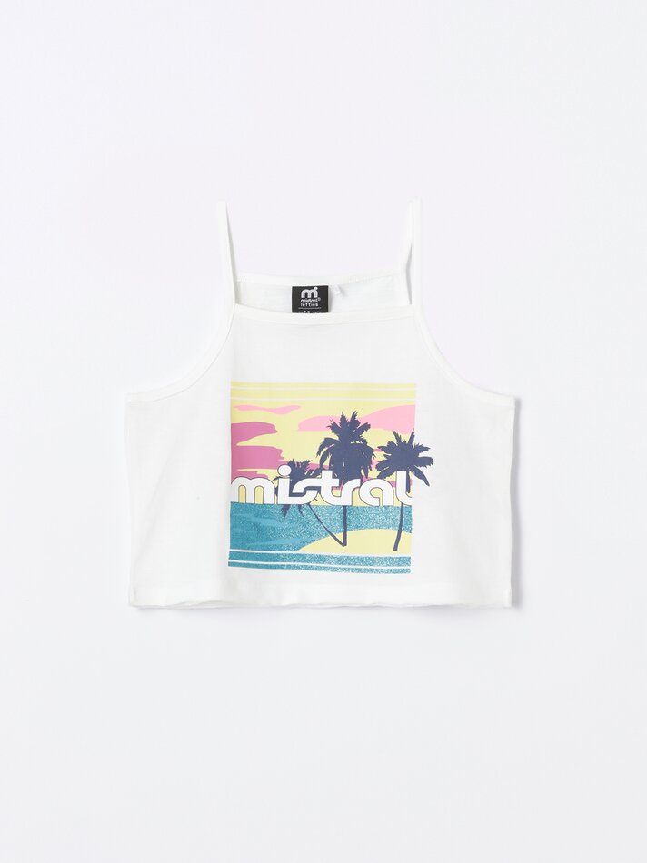 Top Mistral x Lefties - Branco Off-White
