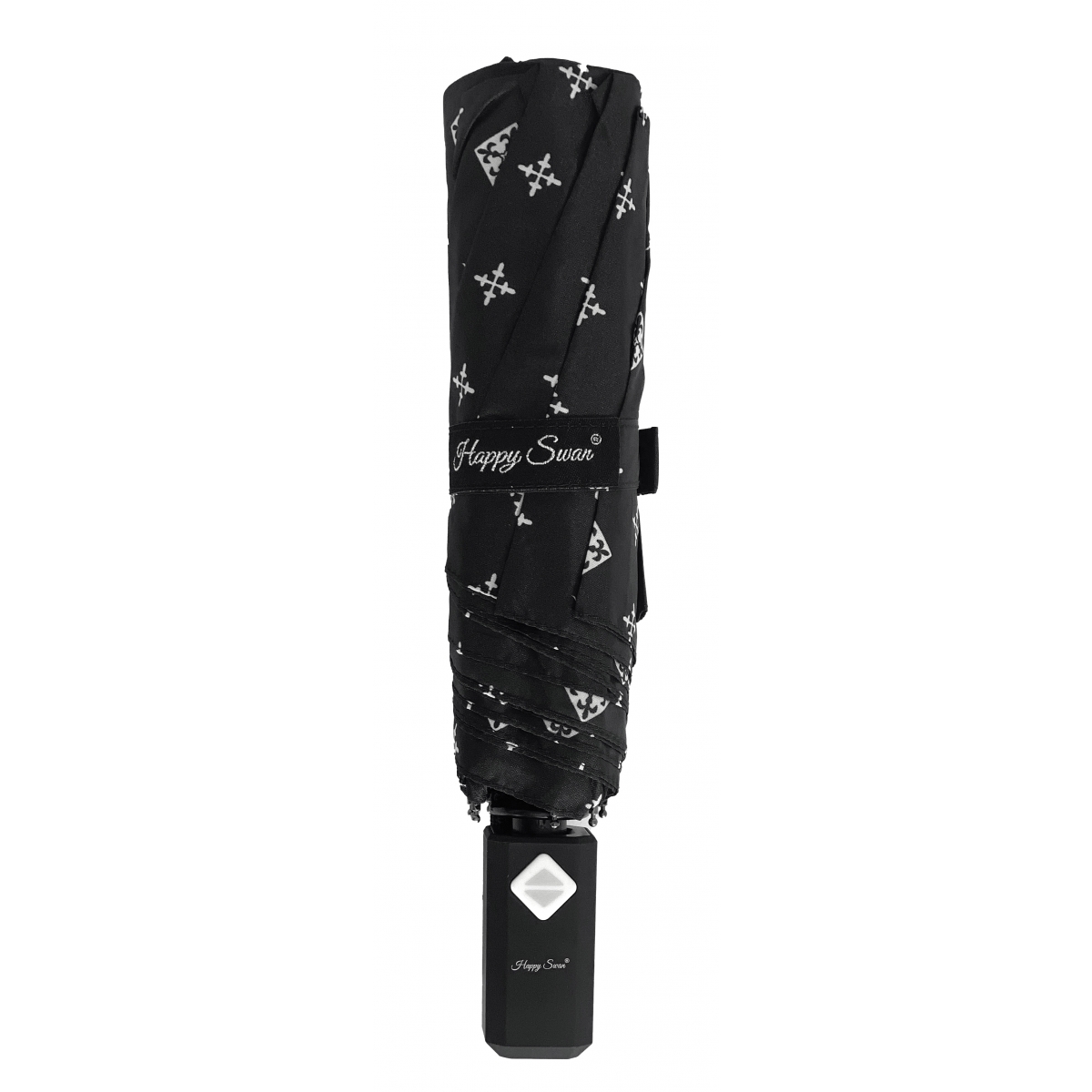 Bleucerise Parapluie pliable avec ouverture et fermeture automatique Happy Swan