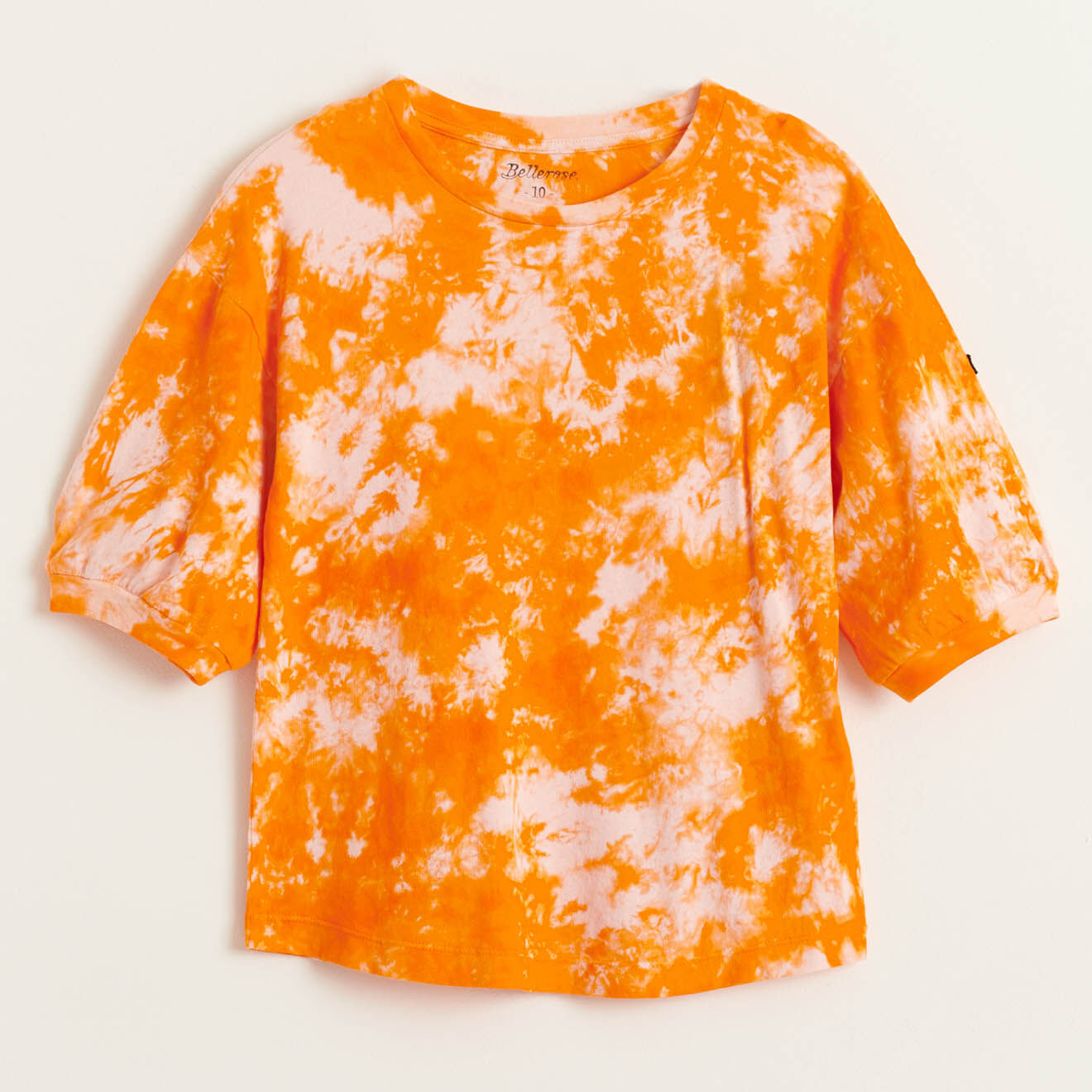 Bellerose T-Shirt en Coton Adia tie & dye orange/rose