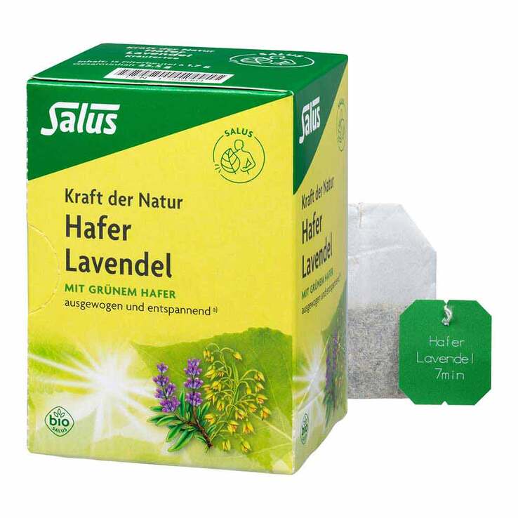 Hafer Lavendel Tee Bio Salus Filterbeutel, 15 St
