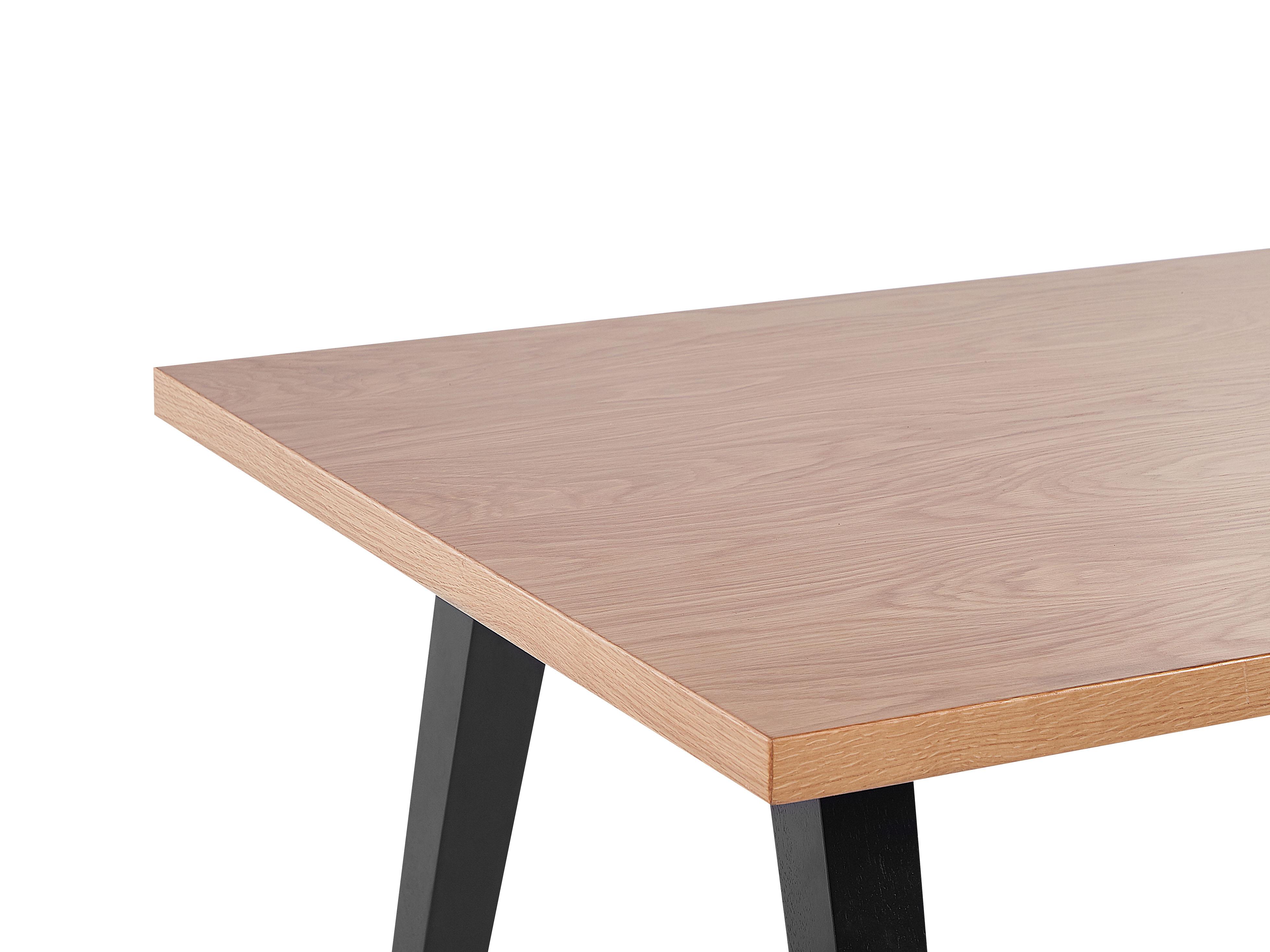 Eettafel LENISTER Bruin/zwart 90 cm 150 cm