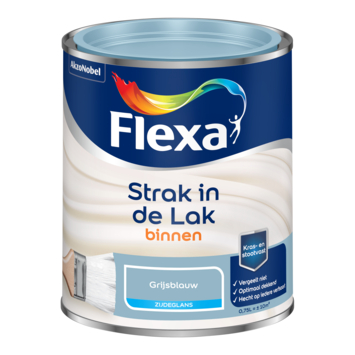 Flexa Strak in de Lak binnenlak zijdeglans grijsblauw 750 ml