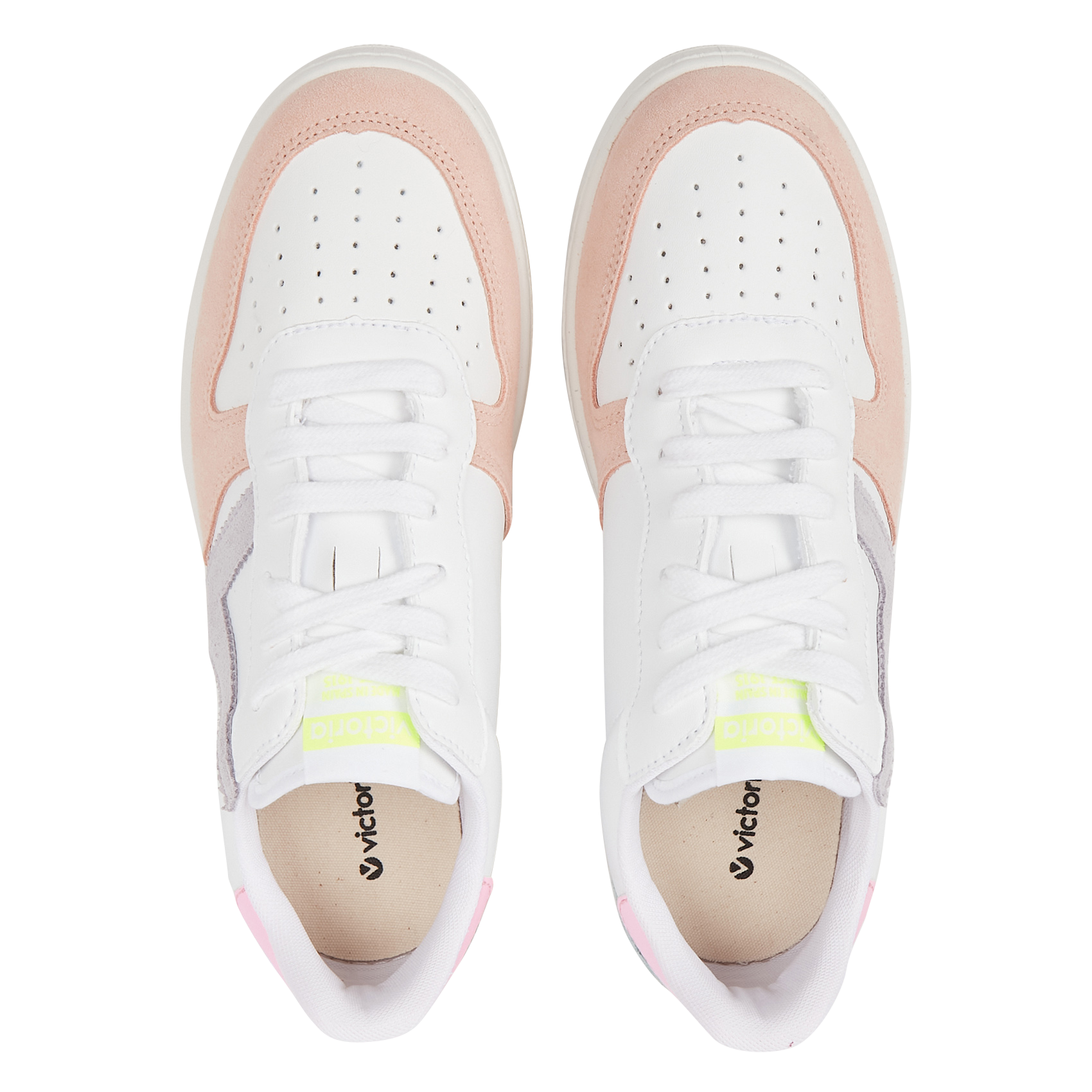 MADRID - Baskets basses aspect velours | Rose