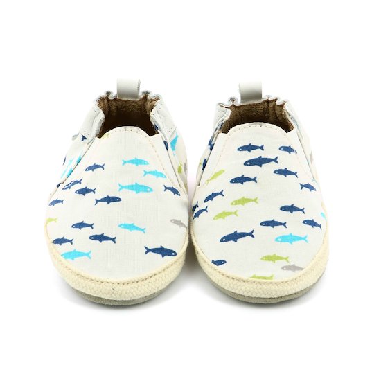 Chaussons summer camp poisson   Blanc        17/18   de               Robeez