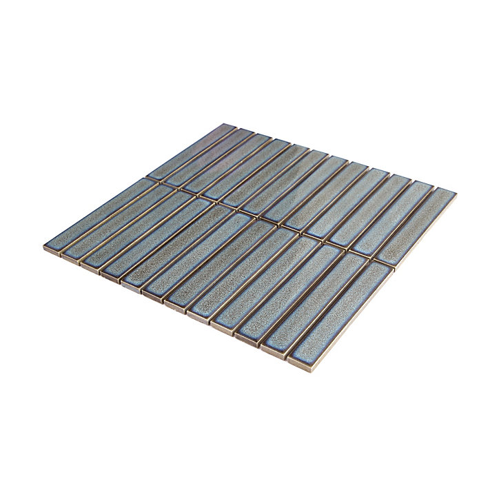 Mosaïque céramique gris L. 29,5 x l. 29,8 cm GoodHome