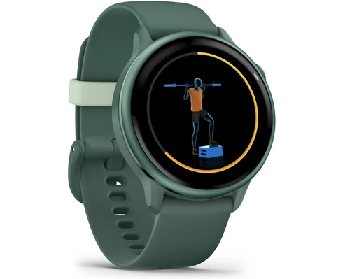 Garmin Vivoactive 6 AMOLED Smartwatch, Jasper Green/Jasper Green Metallic