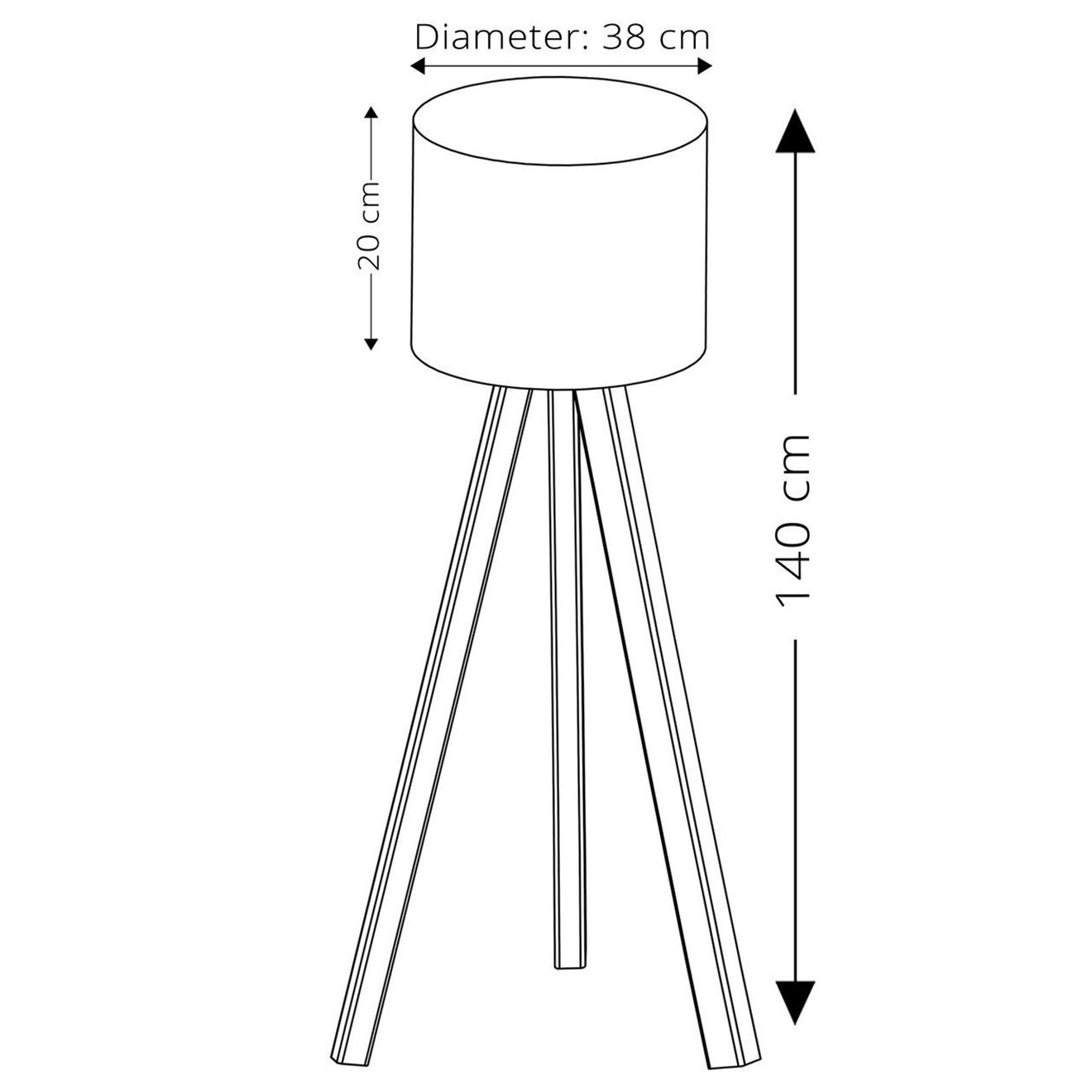Sheen Lampadaire Best jaune - 38x40 cm