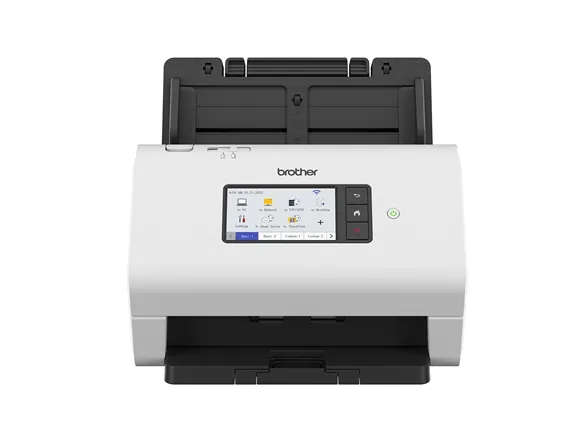 Brother ADS-4900W - Dokumentscanner - Dual CIS - Duplex - A4 - 600 dpi x 600 dpi - op til 60 ppm (mono) / op til 60 ppm (farve) - ADF (100 ark) - op til 9000 scanninger pr. dag - USB 3.0, LAN, Wi-Fi(n), USB 2.0 (Host)