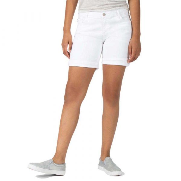 Timezone Regular Alexatz Denim Shorts Branco 27 Mulher