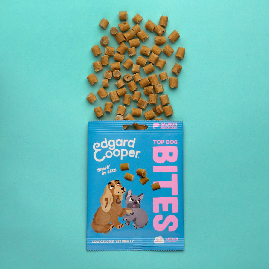Petiscos para cães Edgard & Cooper Mini com Salmão e Frango