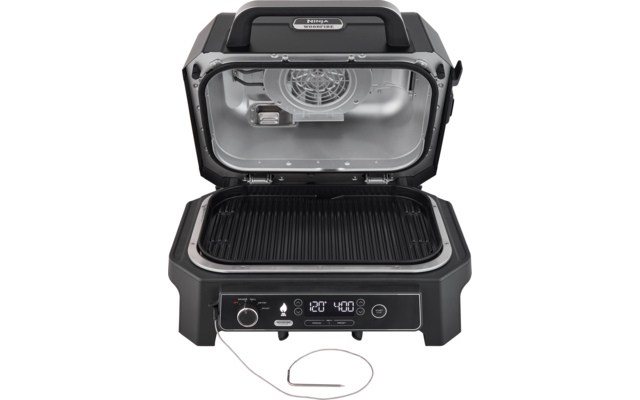 Ninja Woodfire Pro XL 4 in 1 elektrischer Outdoor Grill & Smoker mit Smart Cook System 1700 W