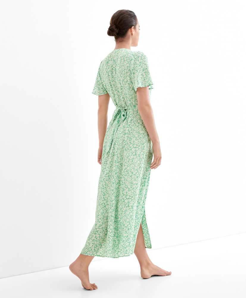 vestido longo floral