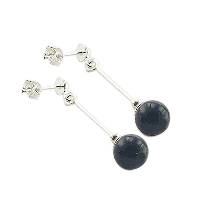 Boucles d'oreilles longues en argent