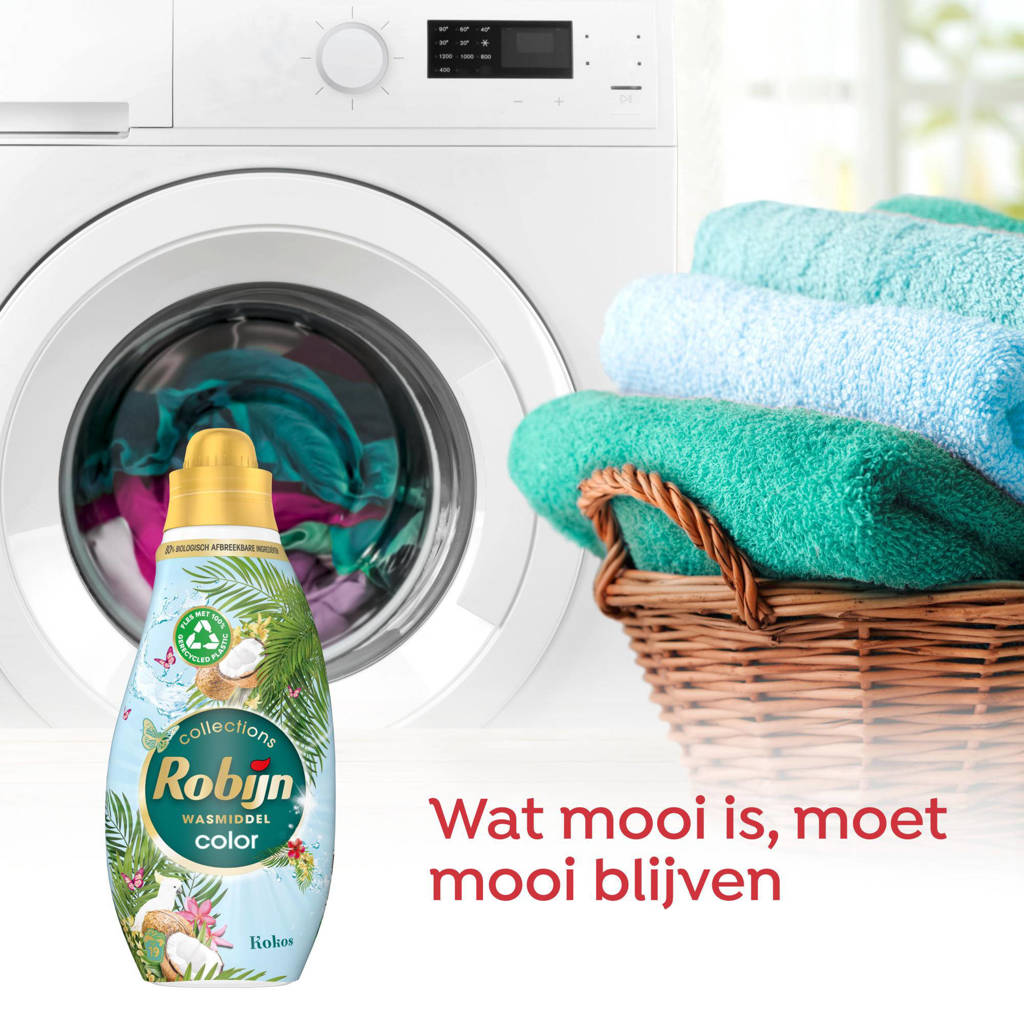 Lekker zomersvloeibaar wasmiddel Color Kokos - 6 x 19 wasbeurten - 114 wasbeurten
