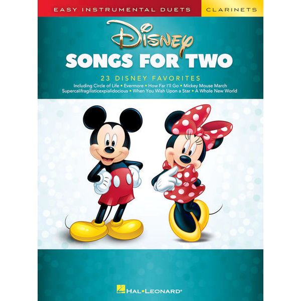 Hal Leonard Disney Songs For Two Clarinet