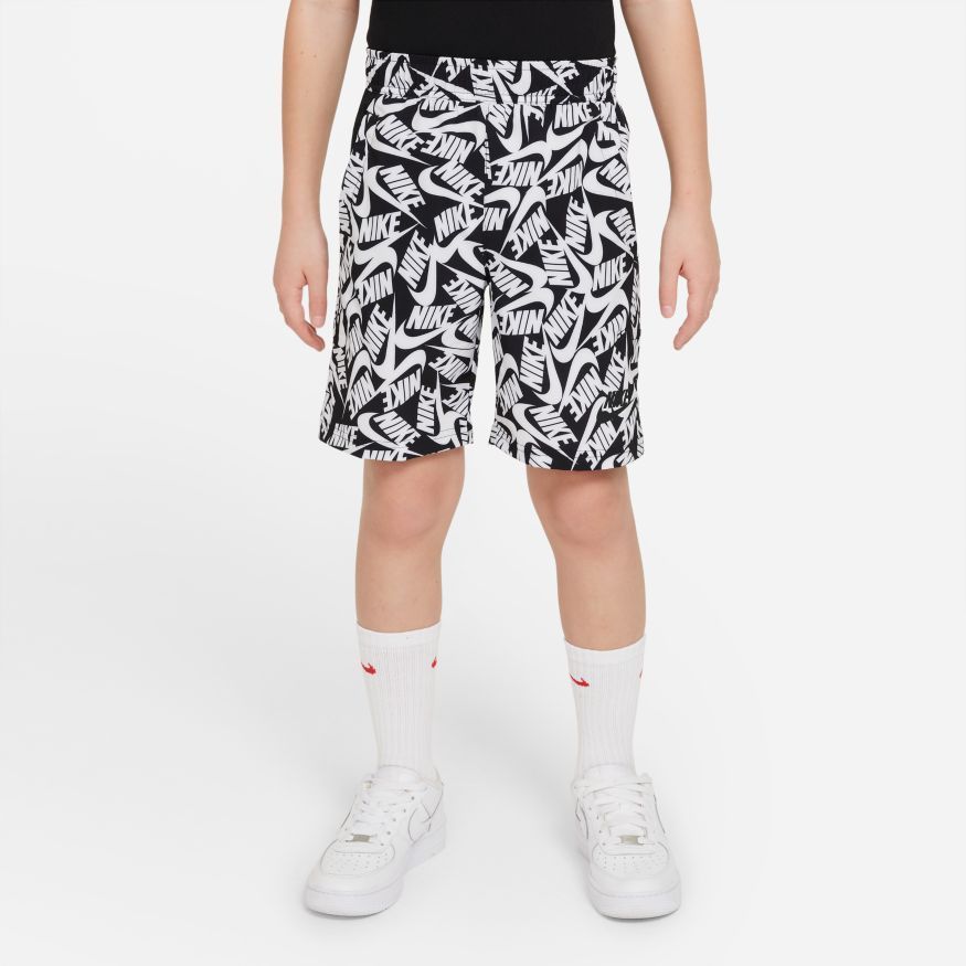 Nike Short NSW Woven - Noir/Blanc Grande Taille Enfant
