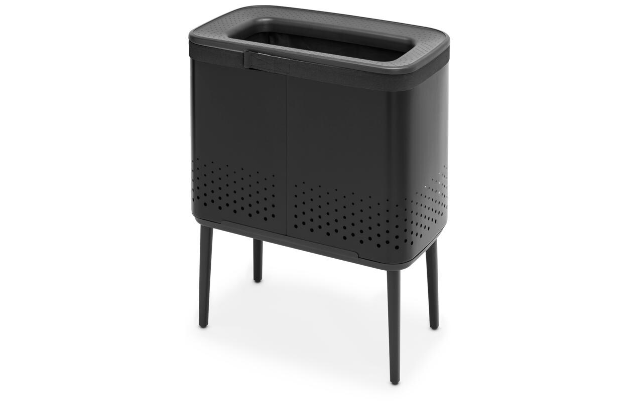 Wäschesammler BO Schwarz, 60 l<br>Schwarzer Wäschekorb