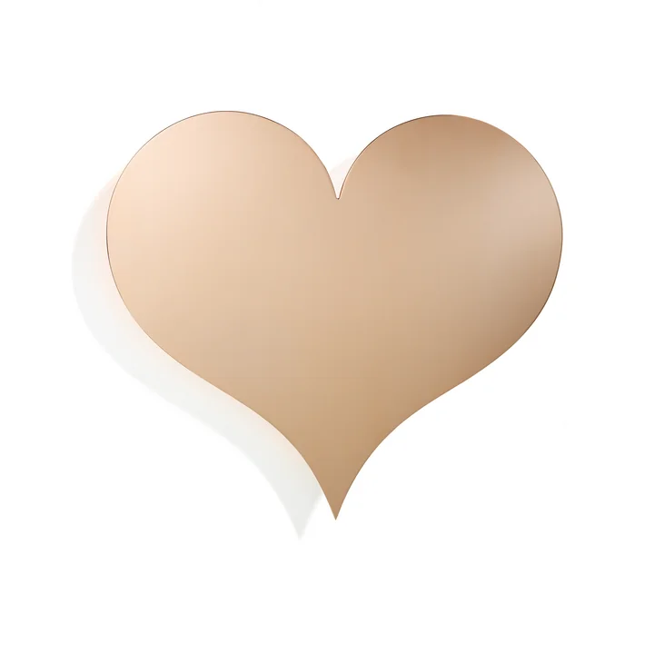 Vitra - Metal Wall Relief, International Love Heart, schwarz / weiss