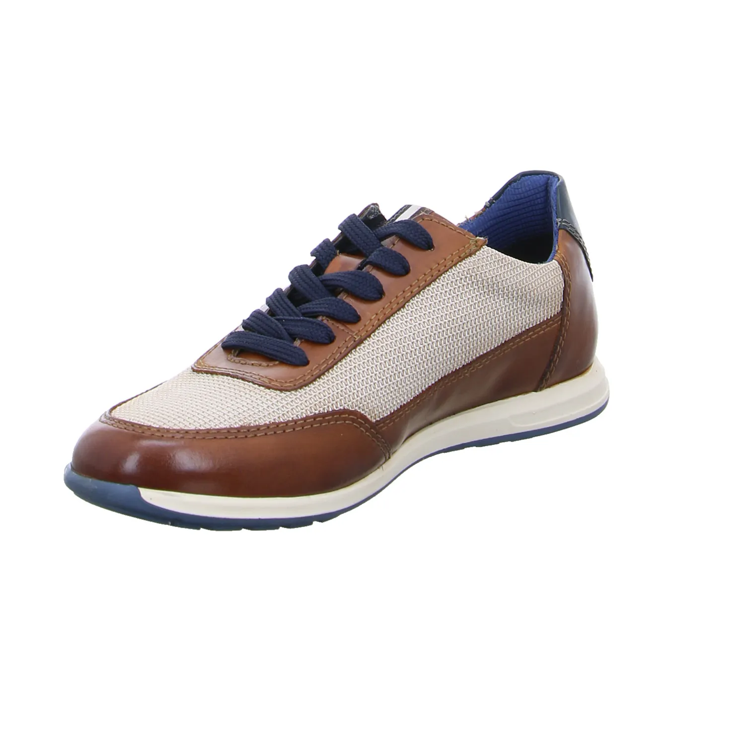 BUGATTI SHOES Halbschuhe Sneaker Cognac Leder