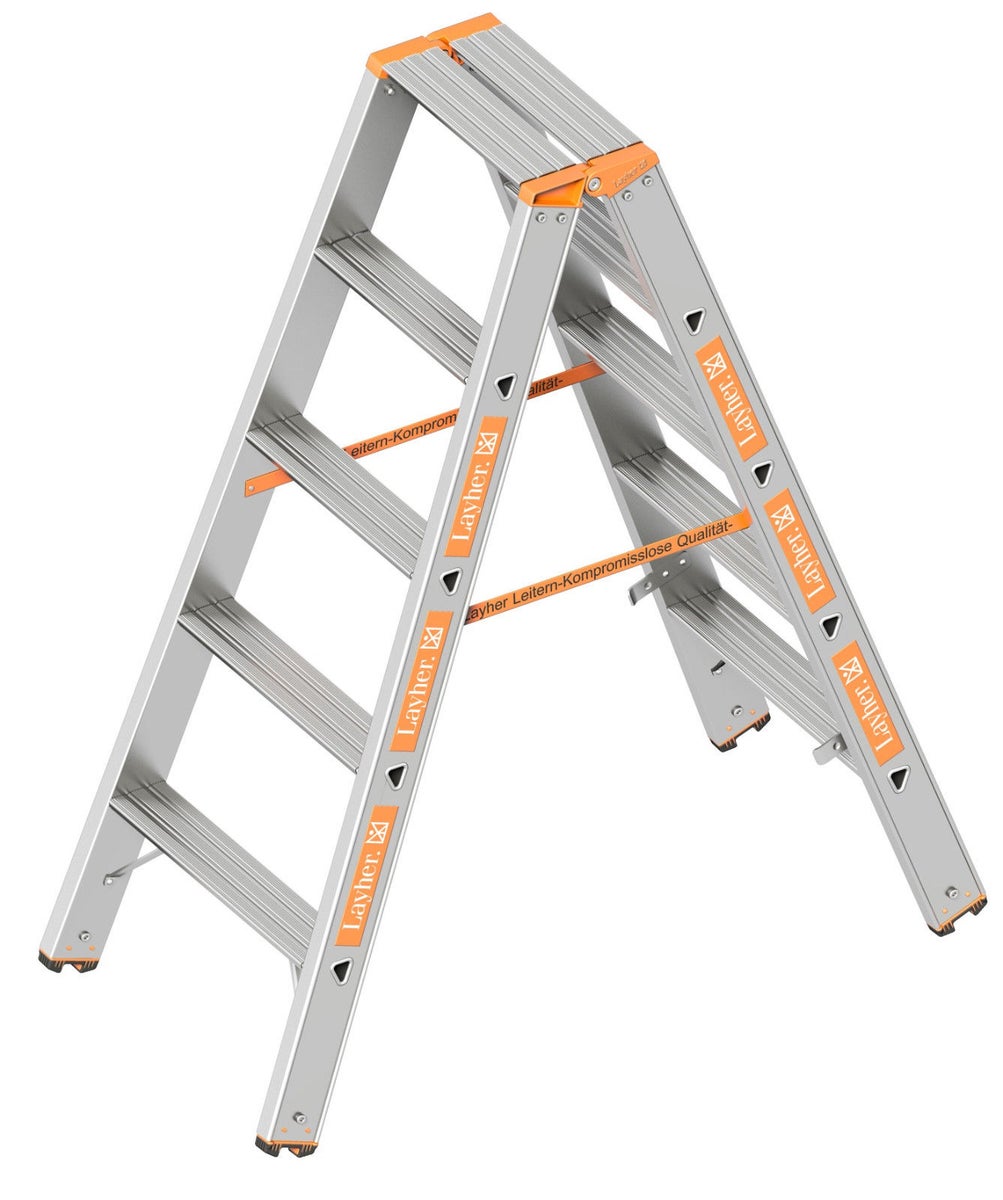Layher Topic 1043 Trapladder 2x5 treden