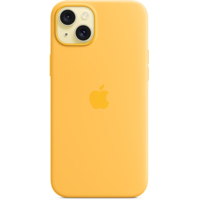 Apple Coque en silicone avec MagSafe pour iPhone 15 Plus - Rayon de soleil