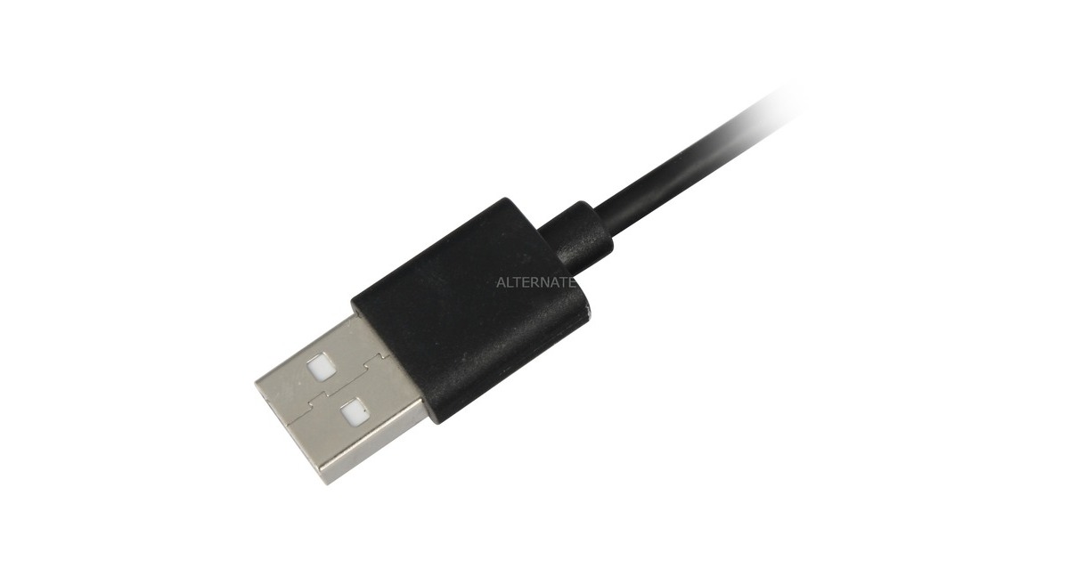 SharkoonUSB-A 2.0 - USB-C kabel  (Zwart, 1,5 meter)