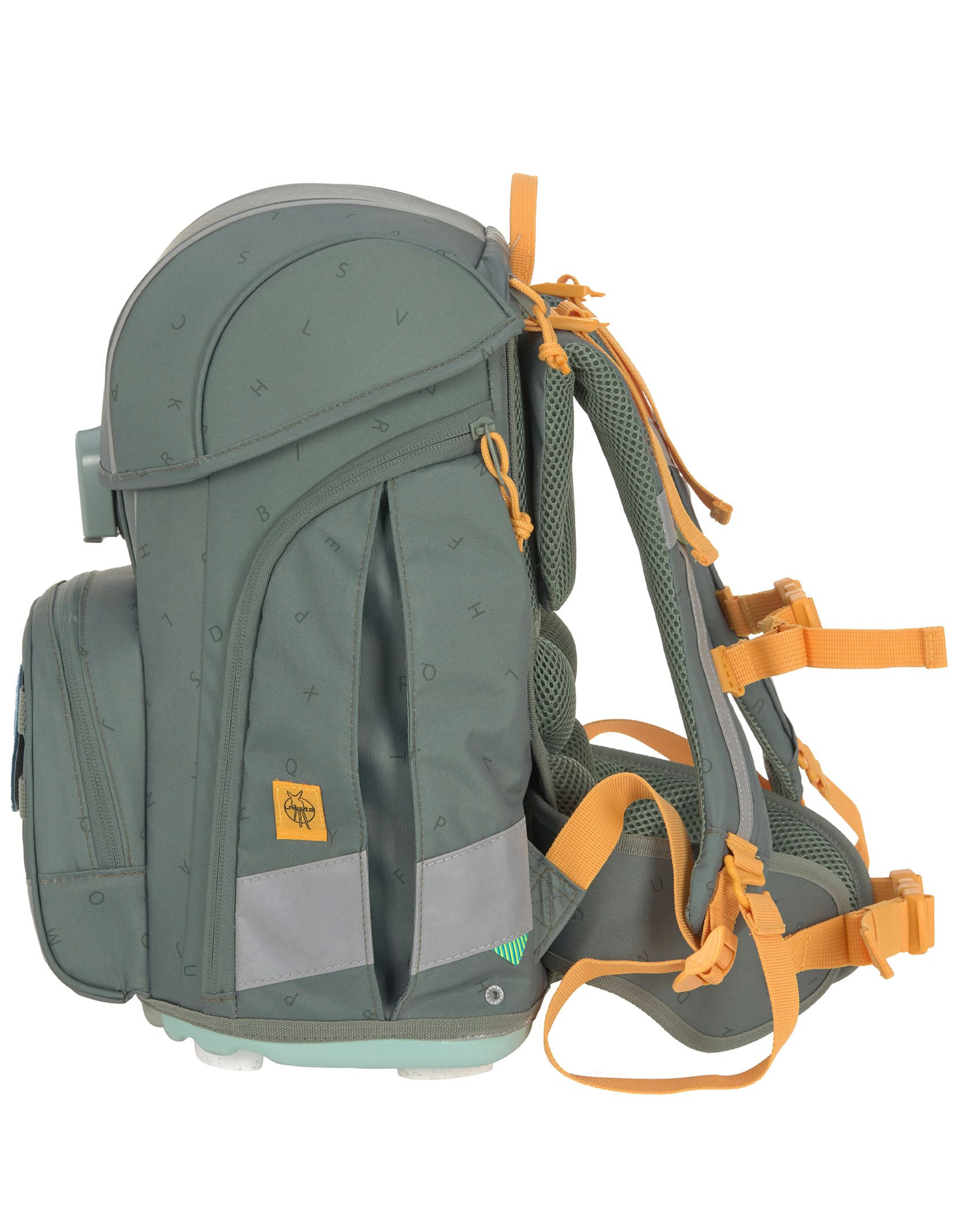 Schulranzen-Set UNIQUE (30x25x41) 9-teilig in green
